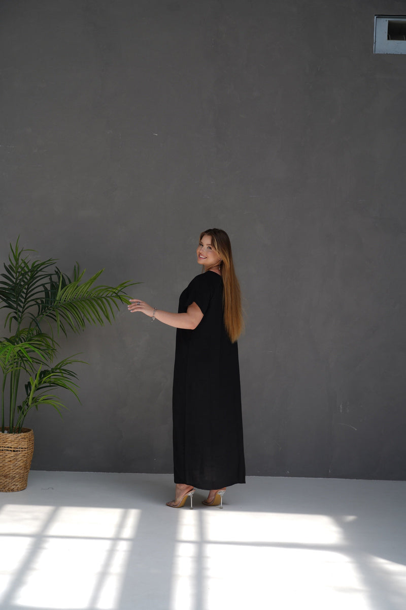 Black Cotton Dress